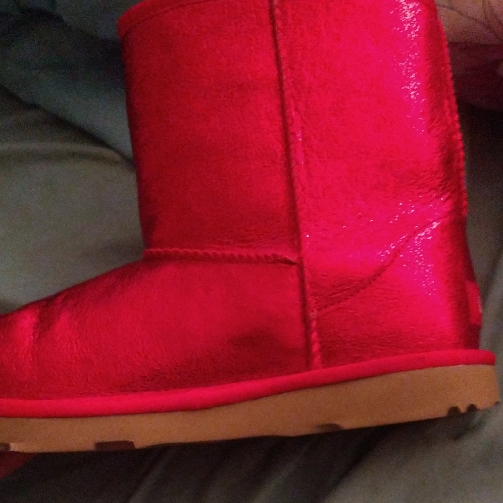 UGG Metallic Red Boots